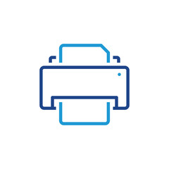 Printer icon, Print sign vector