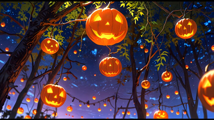 The Pumpkin Forest: A Magical October Evening