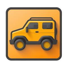 Auto Glyph Icon Isolated on Transparent or White Background, PNG