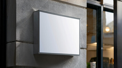 blank billboard on the street