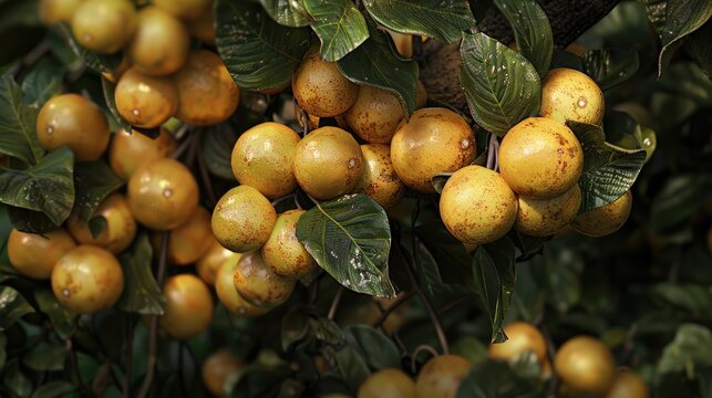 wild fresh Marula fruit harvested for oil production