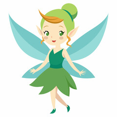 Fototapeta premium fairy cartoon vector illustration