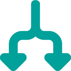 Obraz premium Split icon logo design