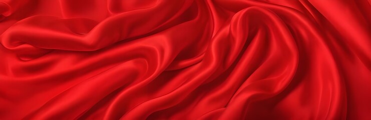 Obraz premium Black red satin dark fabric texture luxurious shiny that is abstract silk cloth background with patterns soft waves blur beautiful.