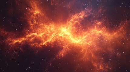 3D illustration of a cartoon rendering depicting a space nebula suitable for projects in science research and education