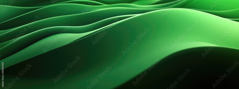 Aufkleber abstract green band background in a 3d cartoon rendering raster