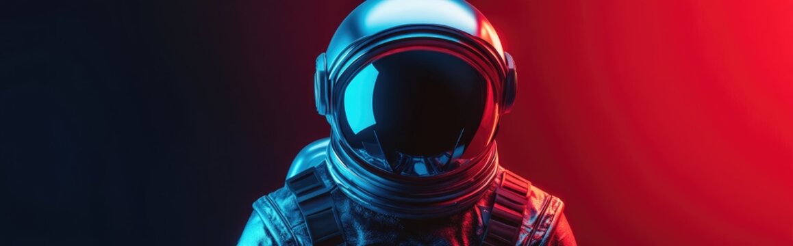3D illustration of a silver astronaut in a cartoon style