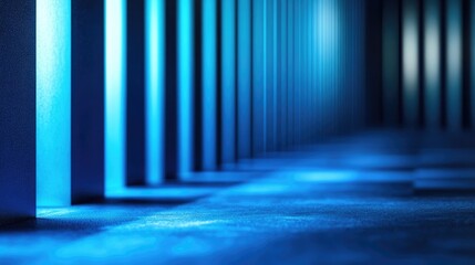 Vibrant blue striped backdrop featuring a selective focus effect