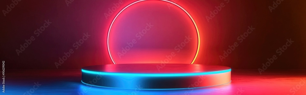Fototapete gold podium stage background for luxury product display presentation featuring an empty 3d setting