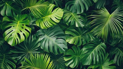 Exotic vegetation featuring palm leaves with a Hawaiian influence Mediterranean design elements botanical artwork floral patterns tropical decor and inspired tile motifs