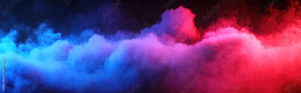 Poster minimalist background featuring smoke and clouds 3d illustration and rendering