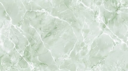 A realistic seamless pattern of light green marble with soft white veining, perfect for creating a calm and soothing backdrop.