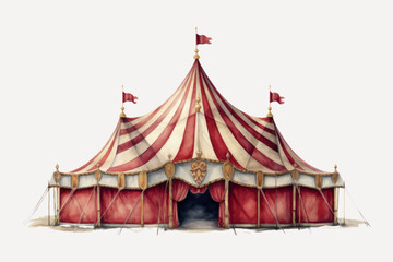 Vintage circus tent illustration