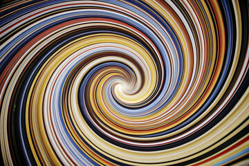 Abstract Yellow and Brown Swirling Vortex with Dynamic Circular Motion