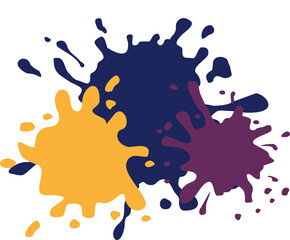 Colorful Watercolor Splash Stain