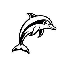 dolphin fish vector art and illustration