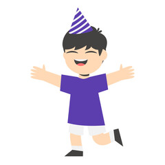Happy Kid Birthday Character