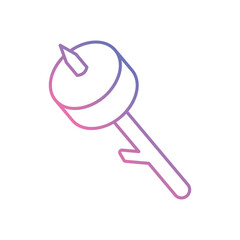 Marshmallow on Stick icon vector stock illustration