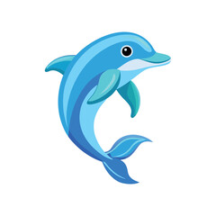 dolphin fish vector art and illustration