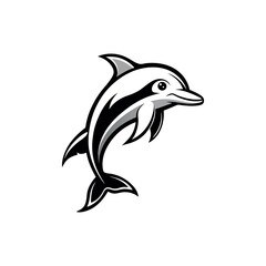 dolphin fish vector art and illustration