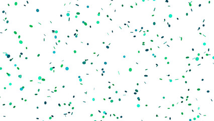 Colorful Celebration Elements: Add a pop of color to your projects with these realistic-looking blue and green confetti pieces. © Jangart