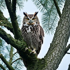 owl on the tree