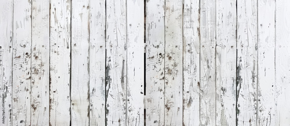 Fototapete background features white wooden boards displaying texture suitable as a copy space image