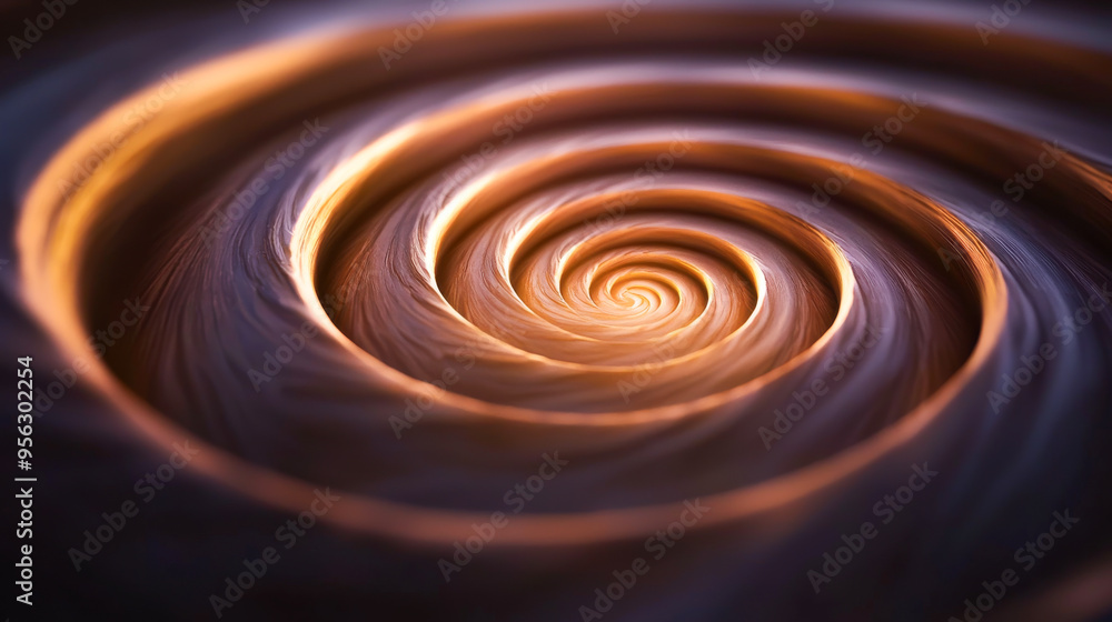 Aufkleber a mesmerizing swirl pattern capturing the essence of motion and depth, perfect for backgrounds or ar