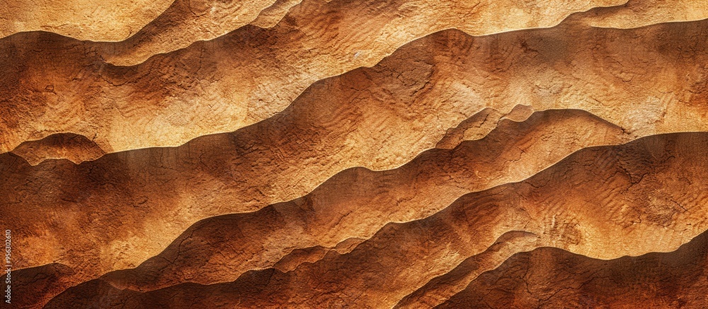 Leinwandbilder brown sand with a textured appearance creates an abstract background suitable for a copy space image