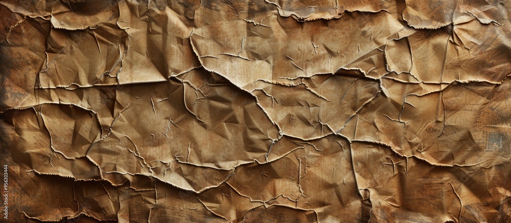 Poster antique worn paper texture with creases ideal for displaying advertisements with copy space image