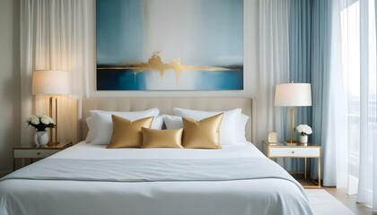 Photo interior modern design room 3d illustration