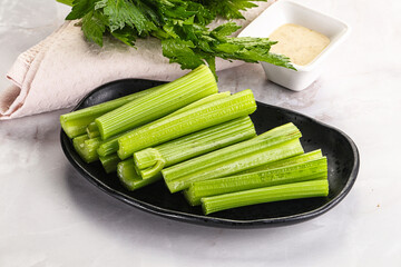 Vegan cuisine - dietary celery cticks