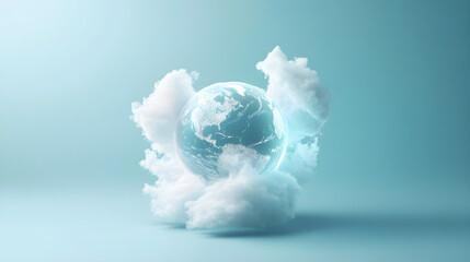 Obraz premium world ozone day.the ozone layer is like a blanket for Earth. AI generative.