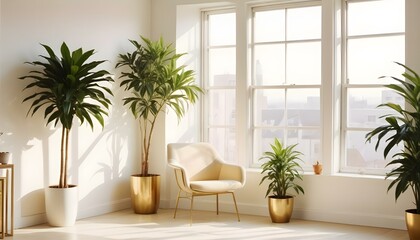 Photo interior modern design room 3d illustration