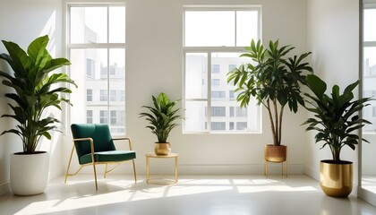 Photo interior modern design room 3d illustration