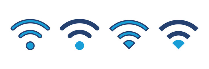 Wifi icon vector. signal vector icon. Wireless  icon vector