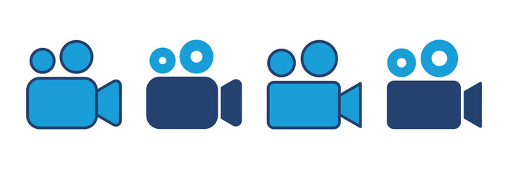 Video icon vector. video camera icon vector. movie sign. cinema