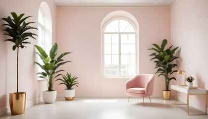 Photo interior modern design room 3d illustration