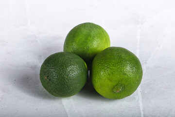 Green sour tropical Lime fruit