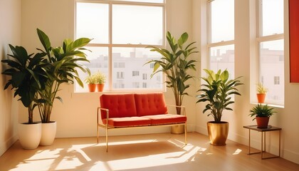 Photo interior modern design room 3d illustration