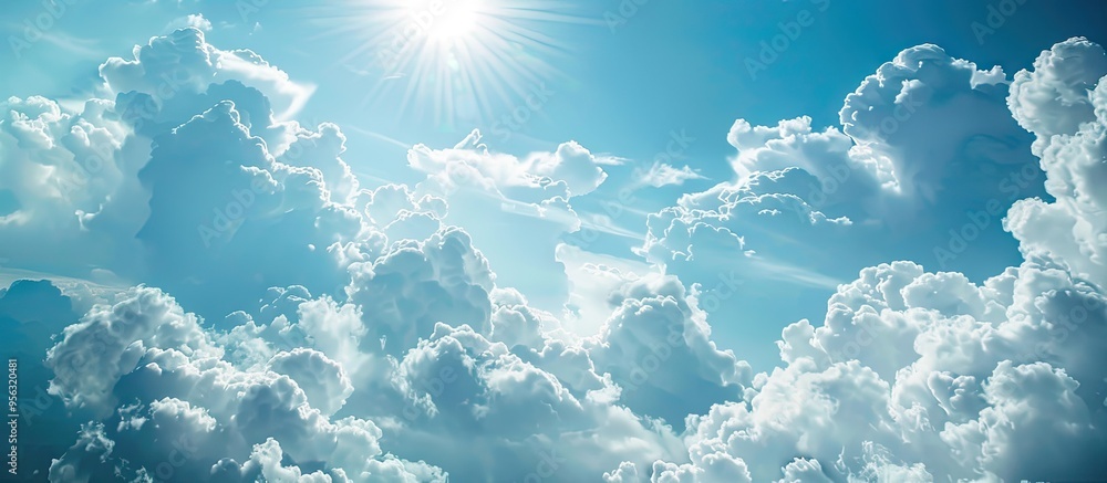Aufkleber cloudy skies in contrast to sunny weather conditions are conducive to enjoying the picturesque view 