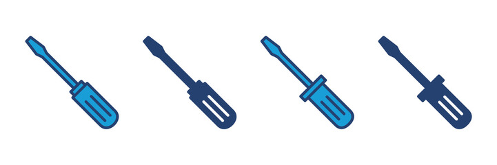 Screwdriver icon vector. tools icon vector