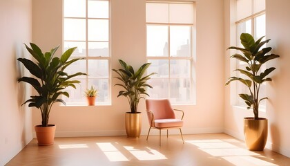 Photo interior modern design room 3d illustration