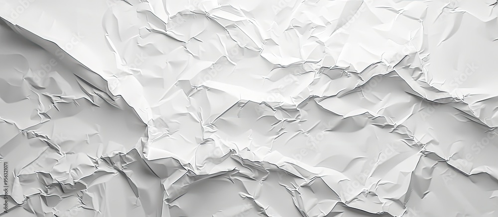 Leinwandbilder a poster background with a textured white paper showing creases and wrinkles is ideal for images wit