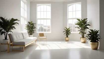 Photo interior modern design room 3d illustration