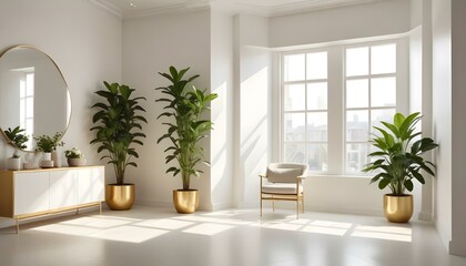 Photo interior modern design room 3d illustration