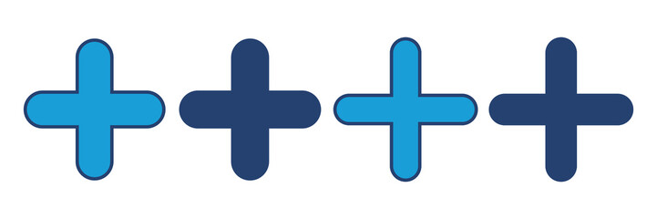 Obraz premium Plus Icon vector. Add plus icon