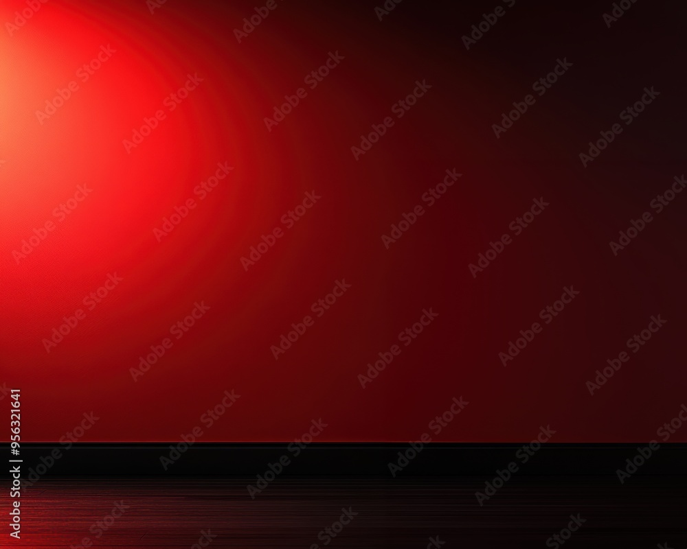 Poster a striking red background with soft gradients, perfect for artistic displays or enhancing visual pro