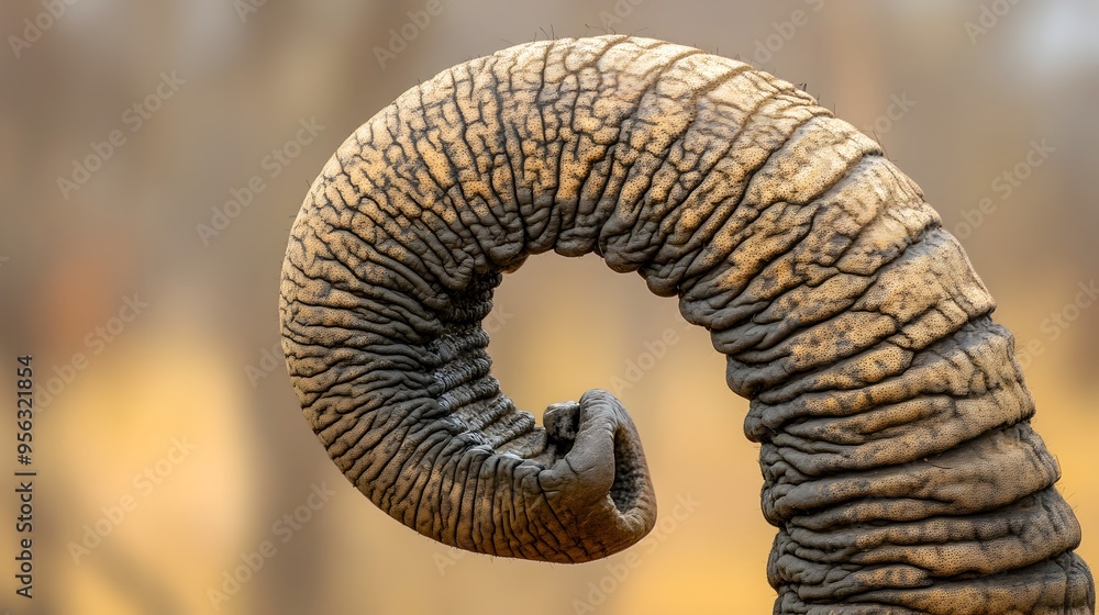Poster majestic elephant tail texture captured in macro photography discover the intricate patterns and rug