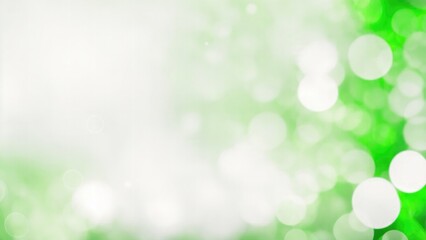 Obraz premium Green silver and white abstract blur bokeh background